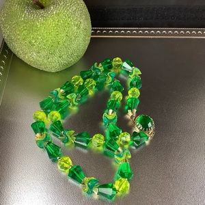 Vintage necklace lucite Hong Kong